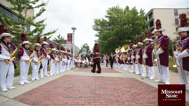 Zoom background: Boomer with the Pride Band.