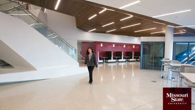 Zoom background: O'Reilly Clinical Health Sciences Center lobby.